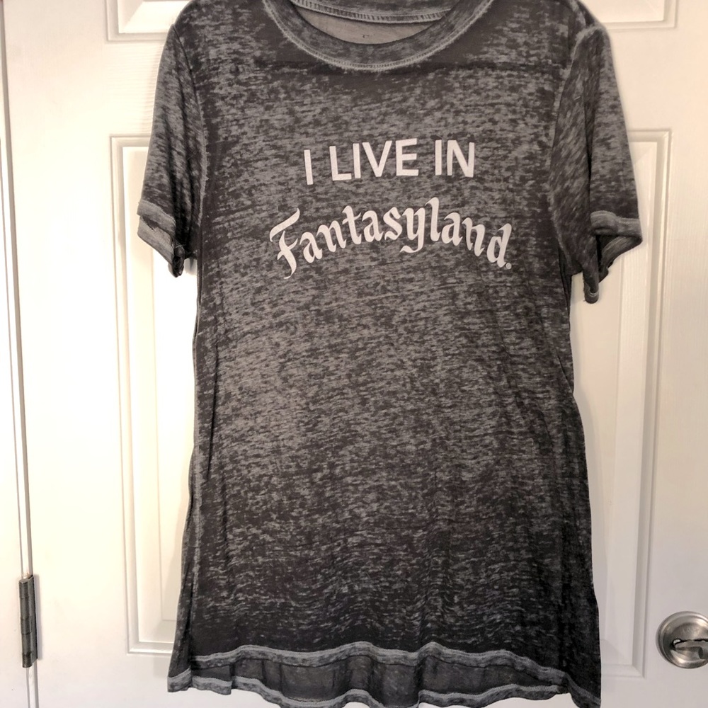 Disney Parks. Sheer oversized Fantasyland top.